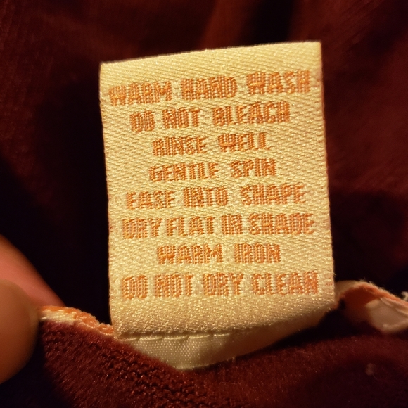 Forever 21 faux wrap sweater blouse, red, small - Picture 9 of 9